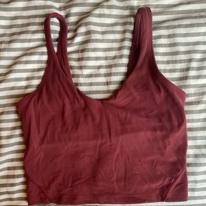 Burgundy align tank